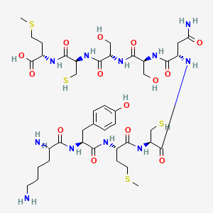 molecular formula C41H67N11O14S4 B12368044 H-Lys-Tyr-Met-Cys-Asn-Ser-Ser-Cys-Met-OH 