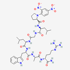 molecular formula C45H64N14O11 B12368068 Dnp-PLGLWAr-NH2 