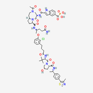 molecular formula C60H74ClN10O14PS B12368072 Lirodegimod CAS No. 2502186-79-8