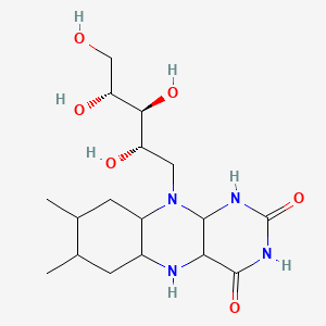 7,8-dimethyl-10-[(2S,3S,4R)-2,3,4,5-tetrahydroxypentyl]-1,4a,5,5a,6,7,8,9,9a,10a-decahydrobenzo[g]pteridine-2,4-dione