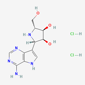 (2S,3S,4R,5R)-2-(4-amino-5H-pyrrolo[3,2-d]pyrimidin-7-yl)-5-(hydroxymethyl)pyrrolidine-3,4-diol;dihydrochloride