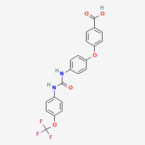 molecular formula C21H15F3N2O5 B12368167 sEH-IN-1 