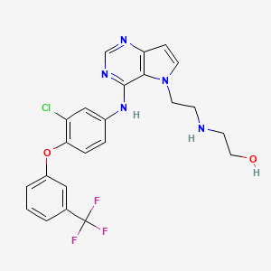 molecular formula C23H21ClF3N5O2 B12368174 Egfr/her2-IN-11 