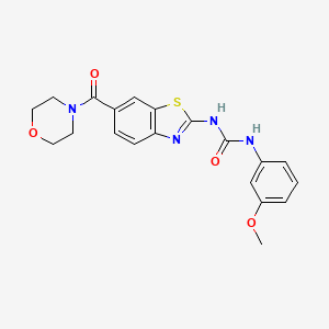 1-(3-Methoxyphenyl)-3-[6-(morpholine-4-carbonyl)-1,3-benzothiazol-2-yl]urea