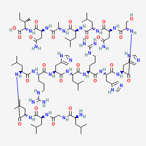 molecular formula C94H160N32O22 B12368248 Lglllrhlrhhsnllani 