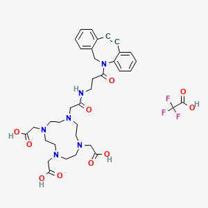 molecular formula C36H43F3N6O10 B12368275 Dota-adibo (tfa) 