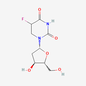 molecular formula C9H13FN2O5 B12368288 5-Fluoro-5,6-dihydro-deoxyuridine 