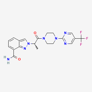 molecular formula C20H20F3N7O2 B12368295 Parp7-IN-17 