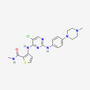 molecular formula C21H24ClN7OS B12368301 Fak-IN-15 