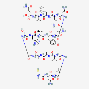 molecular formula C87H133N25O26S B12368307 CD36 Peptide P (139-155), Cys conjugated 