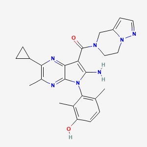 molecular formula C25H27N7O2 B12368341 Myt1-IN-4 