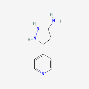 5-Pyridin-4-ylpyrazolidin-3-amine