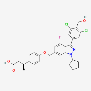 molecular formula C30H29Cl2FN2O4 B12368356 CMKLR1 antagonist 1 