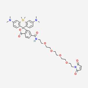 molecular formula C41H50N4O9Si B12368371 SiR-PEG4-Maleimide 