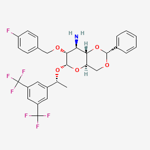 molecular formula C30H28F7NO5 B12368426 Anticancer agent 176 