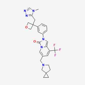 molecular formula C28H29F3N6O2 B12368438 Cbl-b-IN-12 