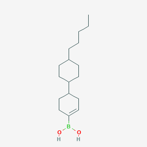 [4-(4-Pentylcyclohexyl)cyclohexen-1-yl]boronic acid