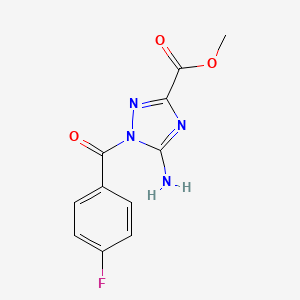 molecular formula C11H9FN4O3 B12368492 FXIIa-IN-4 