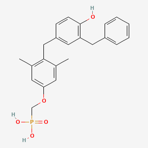 ((4-(3-Benzyl-4-hydroxybenzyl)-3,5-dimethylphenoxy)methyl)phosphonic acid