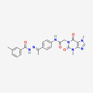 molecular formula C25H25N7O4 B12368519 T-1-Mbhepa 