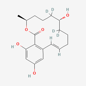 molecular formula C18H24O5 B12368530 a-Zearalenol-d4 (Major) 