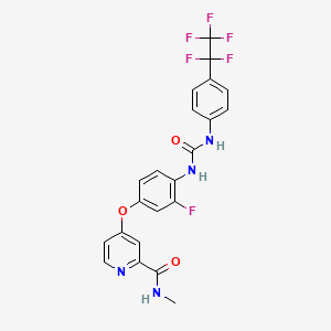 molecular formula C22H16F6N4O3 B12368543 WNTinib 