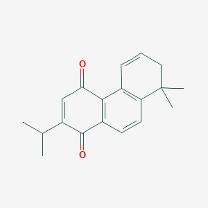 molecular formula C19H20O2 B12368584 1,4-Phenanthrenedione, 7,8-dihydro-8,8-dimethyl-2-(1-methylethyl)- CAS No. 723300-08-1