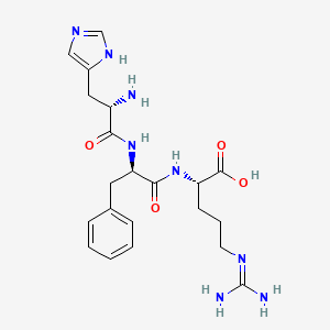 molecular formula C21H30N8O4 B12368591 Tripeptide-8 