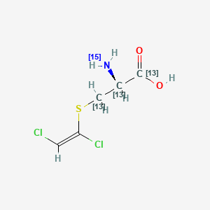 molecular formula C5H7Cl2NO2S B12368614 Dcvc-13C3,15N 