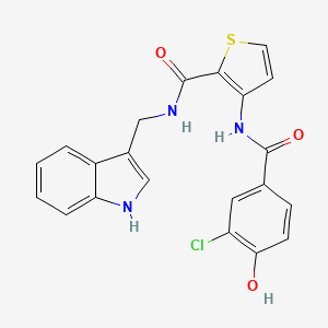 molecular formula C21H16ClN3O3S B12368623 Hsd17B13-IN-14 