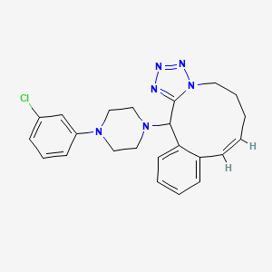 molecular formula C23H25ClN6 B12368636 (11Z)-2-[4-(3-chlorophenyl)piperazin-1-yl]-4,5,6,7-tetrazatricyclo[11.4.0.03,7]heptadeca-1(17),3,5,11,13,15-hexaene 