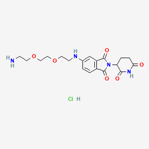 molecular formula C19H25ClN4O6 B12368669 Thalidomide-5-NH-PEG2-NH2 (hydrochloride) 