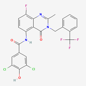 molecular formula C24H15Cl2F4N3O3 B12368705 Hsd17B13-IN-54 