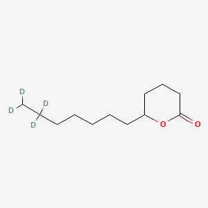 molecular formula C12H22O2 B12368726 6-Heptyltetrahydro-2H-pyran-2-one-d4 