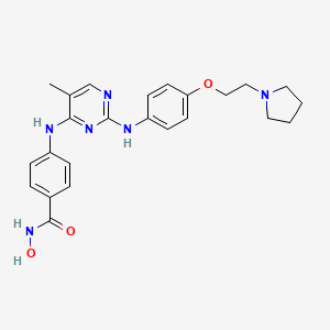 molecular formula C24H28N6O3 B12368742 Hdac/jak/brd4-IN-1 