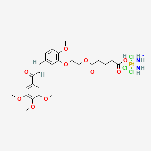 molecular formula C26H34Cl3N2O10Pt-2 B12368759 NF-|EB-IN-16 