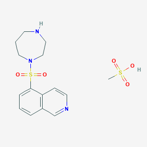 molecular formula C15H21N3O5S2 B12368770 Fasudil mesilate CAS No. 1001206-62-7