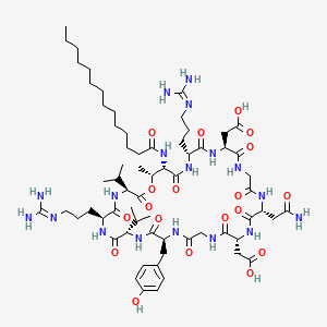 molecular formula C65H106N18O19 B12368781 Virgilagicin 