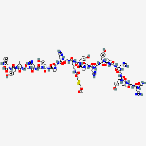 molecular formula C145H187N39O37S2 B12368798 HBpep-SA 