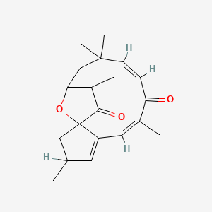 molecular formula C20H24O3 B1236880 Jatropha principle 