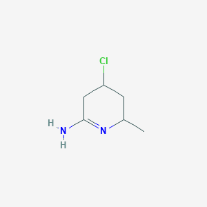 molecular formula C6H11ClN2 B12368802 4-Chloro-2-methyl-2,3,4,5-tetrahydropyridin-6-amine 