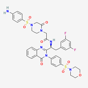 molecular formula C38H37F2N7O8S2 B12368810 HIV capsid modulator 1 