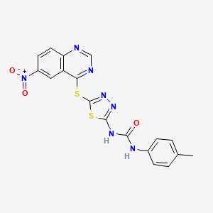 molecular formula C18H13N7O3S2 B12368819 Vegfr-2-IN-42 