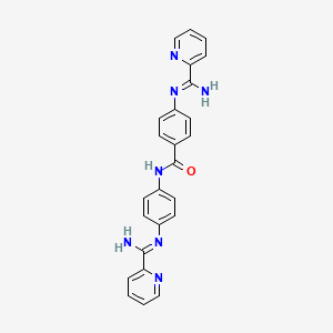 molecular formula C25H21N7O B12368846 Antiparasitic agent-18 