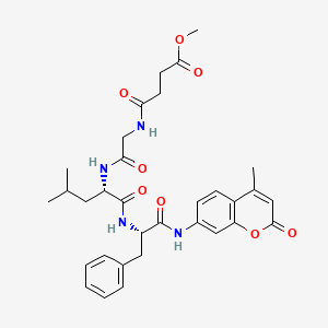 molecular formula C32H38N4O8 B12368866 MeOSuc-Gly-Leu-Phe-AMC 