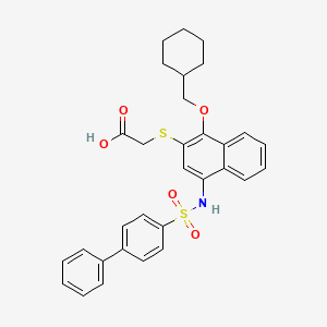 molecular formula C31H31NO5S2 B12368881 Bfl-1-IN-1 