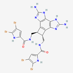 molecular formula C22H18Br4N10O2 B12368903 benzosceptrin C 