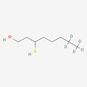 molecular formula C8H18OS B12368911 3-Mercapto-1-octanol-d5 