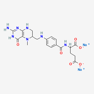 disodium;2-[[4-[(2-amino-5-methyl-4-oxo-3,6,7,8-tetrahydropteridin-6-yl)methylamino]benzoyl]amino]pentanedioate