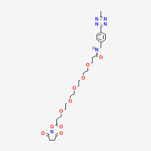 molecular formula C28H38N6O10 B12368960 Me-Tet-PEG5-NHS 